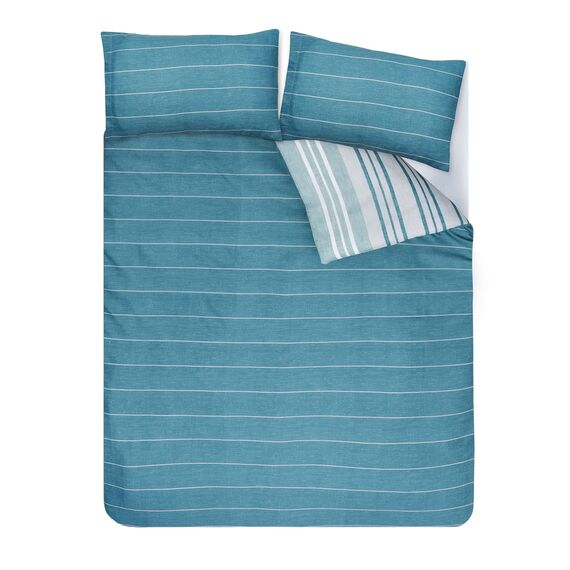 Sleepdown Bettdecke, Baumwolle Polyester, blaugrün, King Size