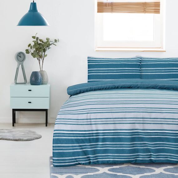 Sleepdown Bettdecke, Baumwolle Polyester, blaugrün, King Size
