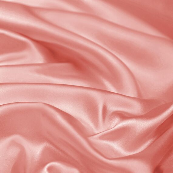 Vonty Satin-Bettlaken-Set, seidig weiches Satin, 1 Spannbettlaken mit tiefen Taschen + 1 Bettlaken + 1 Kissenbezug in Blush Pink