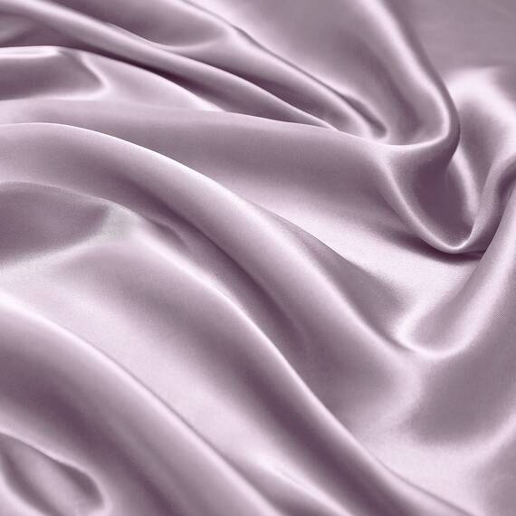 Vonty Satin-Bettlaken, volle Größe, seidig-weiches Satin, luxuriöses Lavendel-Bettwäsche-Set, 1 Spannbettlaken mit tiefen Taschen + 1 Bettlaken + 2 Kissenbezüge