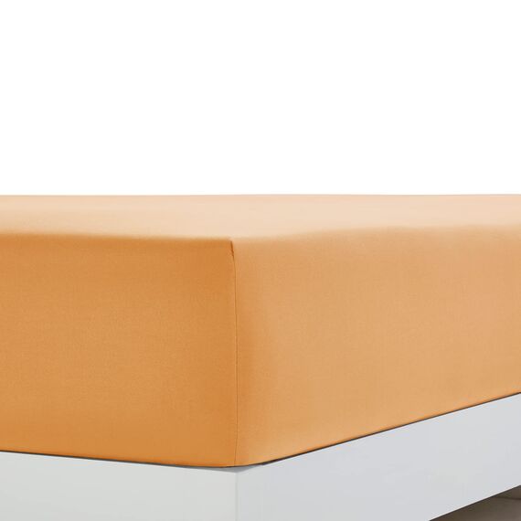 Clara Clark Luxury Soft Bedding Sheets & Pillowcases Bettwäsche-Set für Doppelbett, gebürstet, Tiefe Taschen, Mikrofaser, Apricot Orange, Full
