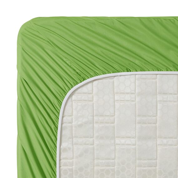 Clara Clark, Premier-1800-Collection, Deluxe-Mikrofaser, 3-Linien-Bettbezug, Silber/Hellgrau, Queen, Garden Green, Queen Size