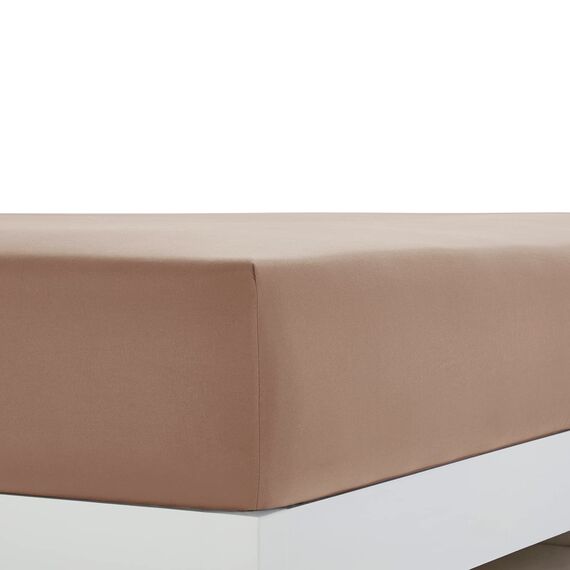 Clara Clark Luxury Soft Bedding Sheets & Pillowcases Bettwäsche-Set für Doppelbett, gebürstet, Tiefe Taschen, Mikrofaser, Taupe Sand, Queen