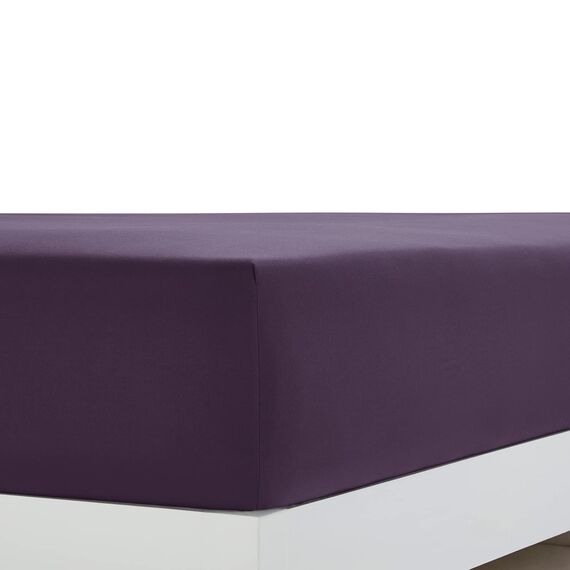 Clara Clark Luxury Soft Bedding Sheets & Pillowcases Bettwäsche-Set für Doppelbett, gebürstet, Tiefe Taschen, Mikrofaser, Violette Aubergine, Twin, 3