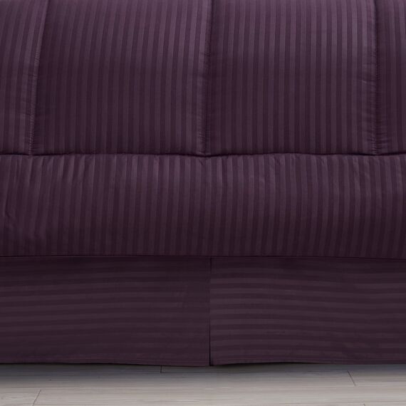 Sweet Home Collection Queen Bettwäsche-Set 8-teilig Bett in Einer Tasche mit Bettrock, Spannbettlaken, Bettlaken, 2 Kissenbezüge, 2 Kissenbezüge, Queensize, Dobby Purple