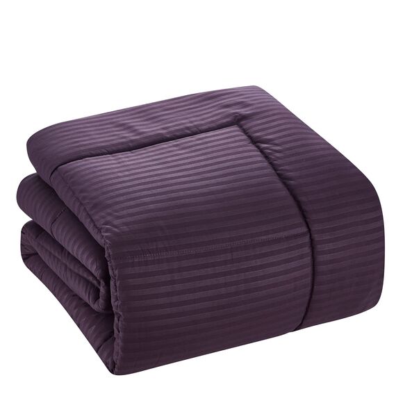 Sweet Home Collection Queen Bettwäsche-Set 8-teilig Bett in Einer Tasche mit Bettrock, Spannbettlaken, Bettlaken, 2 Kissenbezüge, 2 Kissenbezüge, Queensize, Dobby Purple