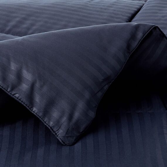 Sweet Home Collection Bettwäsche-Set für Doppelbett, 6-teilig, mit Bettrock, Spannbetttuch, Bettlaken, 1 Kissenbezug und 1 Kissenbezug, Twin, Dobby Navy