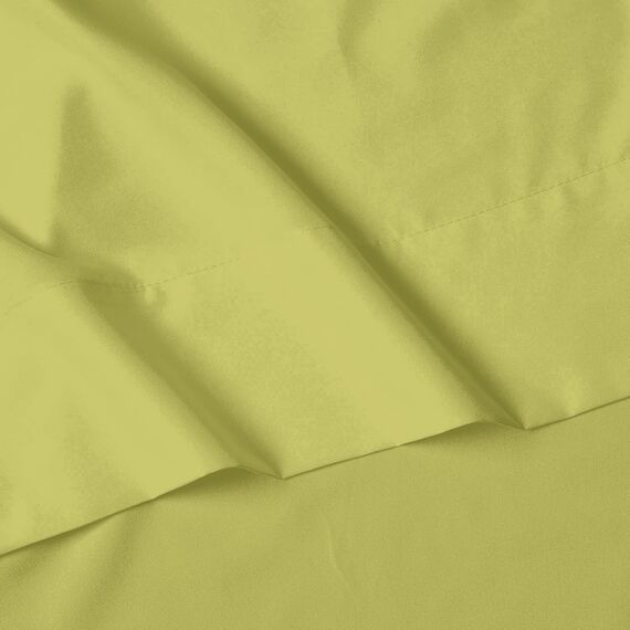 Elegant Comfort Luxus-Bettlaken-Set, 4-teilig, Fadenzahl 1500, ägyptische Qualität, Mikrofaser, knitterfrei, kühl und atmungsaktiv, leicht elastisch, vollständig, Pistaziengrün