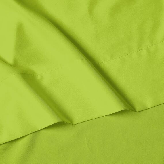 Elegant Comfort Luxuriöses 4-teiliges Bettwäsche-Set, luxuriöse Bettwäsche aus 1500 Premium-Mikrofaser, Hotelqualität, knitterfrei, kühl und atmungsaktiv, leicht elastisch, Neongrün