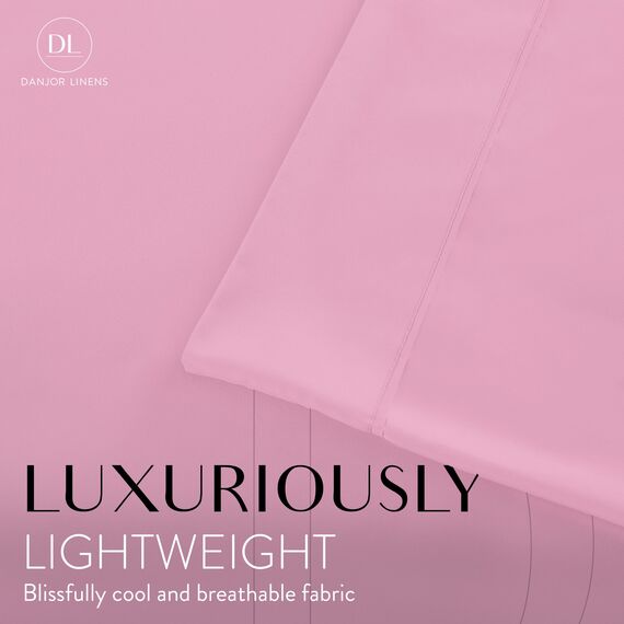 Danjor Linens Cal King Bettlaken-Set für Heißschläfer, Hotel-Premium-Bettlaken mit 4 Kissenbezügen, leichte, gebürstete Mikrofaser, tiefe Taschen, atmungsaktiv, kühlend, 6-teiliges Bettwäsche-Set