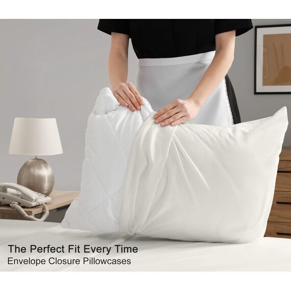 RUVANTI Bettlaken-Set aus 100% Baumwolle, atmungsaktive Perkal-Webart, 40,6 cm Tiefe Taschen, Hotelstandard, angenehm kühl, langlebig, einfarbig, Einzelbett, 3-teilig, Elfenbein