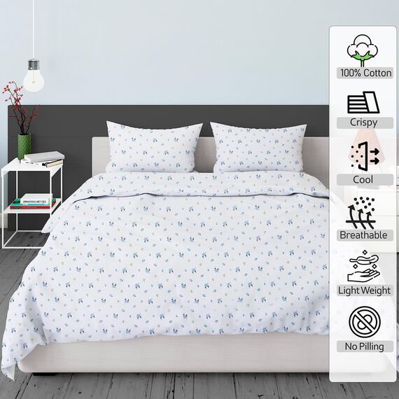 RUVANTI Bettlaken aus 100% Baumwolle für Doppelbetten in XL-Größe – knusprige kühlende Perkal-Bettlaken – atmungsaktiv und langlebig Twin XL Bettlaken-Set – 40,6 cm Tiefe Taschen