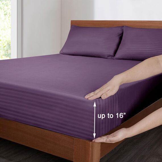Mejoroom Queensize-Bettlaken-Set – Hotel-Luxus-Bettwäsche-Set mit 1800 Bettlaken und Kissenbezügen – extra weiche Bettlaken – Spannbettlaken mit tiefen Taschen, hypoallergen, knitterfrei und