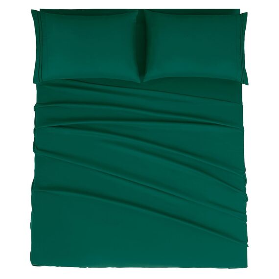 Mejoroom Bettwäsche-Set für King-Size-Betten – luxuriöse Hotel-Bettwäsche und Kissenbezüge mit 1800 cm – 40,6 cm tiefes Spannbetttuch, weich, knitterfrei und atmungsaktiv, lichtbeständig, 4-teilig