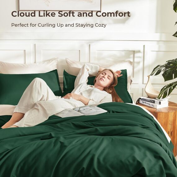 Litanika California King Size, 3-teiliges Bettwäsche-Set für King-Size-Betten, leicht, einfarbig, für alle Jahreszeiten, flauschiges Bettwäsche-Set (277 x 244 cm Bettdecke und 2 Kissenbezüge)