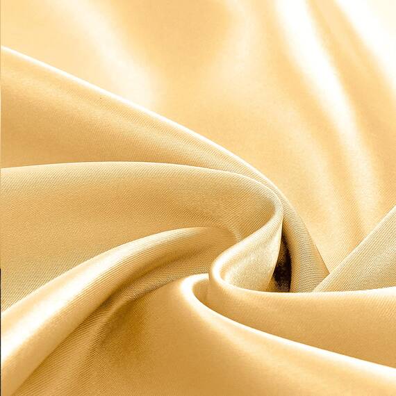 Homiest 4-teiliges Satin-Bettwäsche-Set, luxuriöses, seidiges Satin-Bettwäsche-Set mit tiefer Tasche, 1 Spannbetttuch + 1 Bettlaken + 2 Kissenbezüge (Queen-Size, Gold)