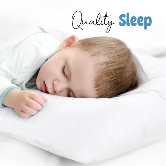 Utopia Bedding Kissenbezüge für Kleinkinder – 2er-Pack – Hotelverschluss – weicher, gebürsteter Mikrofaserstoff – schrumpf- und farbecht, 13 X 18 Inches (Kleinkind, weiß)