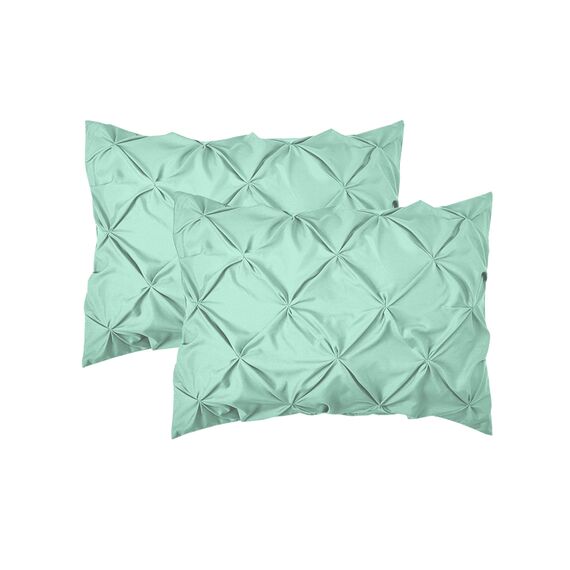 Elegant Comfort Luxuriöses, weichstes und gemütlichstes 8-teiliges Bettdecken-Set – seidig weiches Komplett-Set mit doppelseitigen Aufbewahrungstaschen, Twin/Twin XL, Mintgrün