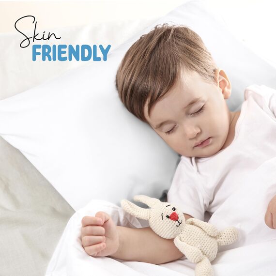 Utopia Bedding Kissenbezüge für Kleinkinder – 2er-Pack – Hotelverschluss – weicher, gebürsteter Mikrofaserstoff – schrumpf- und farbecht, 13 X 18 Inches (Kleinkind, weiß)