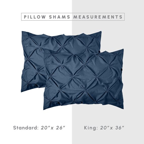 Elegant Comfort 8-teiliges Bettwäsche-Set mit Quetschfalten – Ganzjahres-Bett in einer Tasche, inklusive 4-teiligem Smart-Bettlaken-Set, Bettrock, Bettdecke, passenden Kissenbezügen und Kissenbezügen,