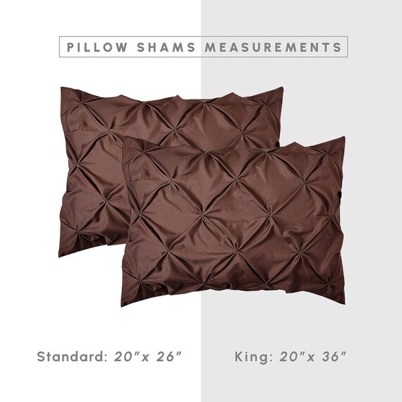 Elegant Comfort 8-teiliges Bettwäsche-Set mit Quetschfalten, komplettes Ganzjahresbett in einer Tasche, inklusive 4-teiligem Smart-Bettlaken-Set, Bettrock, Bettdecke, passenden Kissenbezügen und
