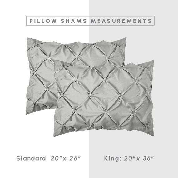 Elegant Comfort 8-teiliges Bettwäsche-Set mit Quetschfalten – Ganzjahres-Bett in einer Tasche, inklusive 4-teiligem Smart-Bettlaken-Set, Bettrock, Bettdecke, passenden Kissenbezügen und Kissenbezügen,