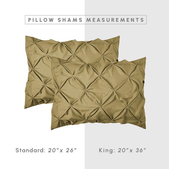 Elegant Comfort 8-teiliges Bettwäsche-Set mit Quetschfalten, Komplettbett in Einer Tasche, inklusive 4-teiligem Smart-Bettlaken-Set, Bettrock, Bettdecke, passenden Kissenbezügen und Kissenbezügen,