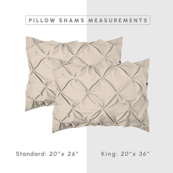 Elegant Comfort 8-teiliges Bettwäsche-Set mit Quetschfalten, Komplettbett in einer Tasche, inklusive 4-teiligem Smart-Bettlaken-Set, Bettrock, Bettdecke, passenden Kissenbezügen und Kissenbezügen,