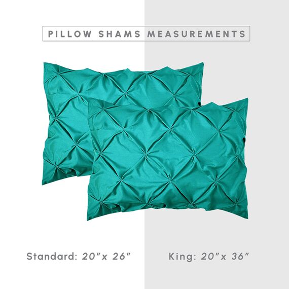 Elegant Comfort 8-teiliges Bettwäsche-Set mit Quetschfalten, Komplettbett in Einer Tasche, inklusive 4-teiligem Smart-Bettlaken-Set, Bettrock, Bettdecke, passenden Kissenbezügen und Kissenbezügen,