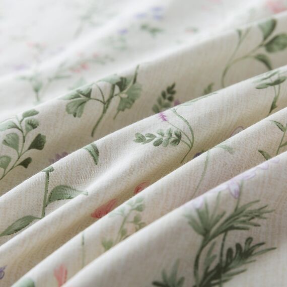 HoneiLife Bettwäsche-Set mit Blumenmuster für Queen-Size-Betten, 100 % Baumwolle, botanisches Bettwäsche-Set für Queen-Size-Betten, 3-teiliges Wildblumen-Bettwäsche-Set