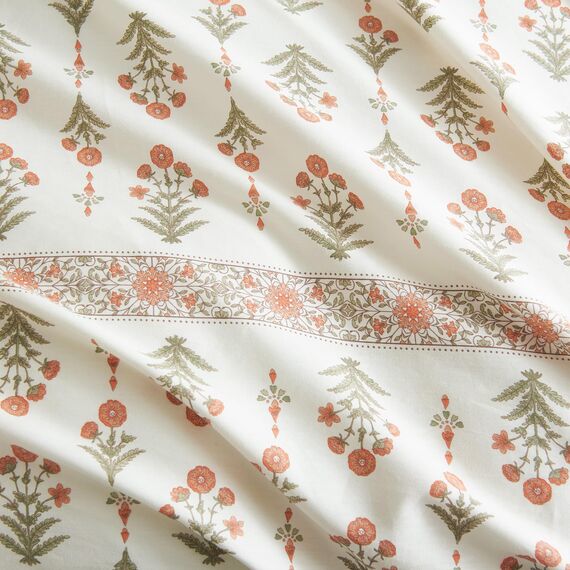 HoneiLife King-Bettwäsche-Set, 100 % Baumwolle, Bettbezug mit Blumenmuster, weich und atmungsaktiv, Bettbezug mit Reißverschluss und Eckbändern, 3-teiliges Wildblumen-Bettwäsche-Set, Süßgras