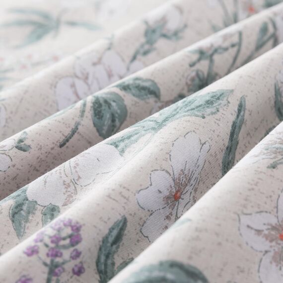 HoneiLife Bettwäsche-Set mit Blumenmuster für Queen-Size-Betten, 100 % Baumwolle, weiches botanisches Bettwäsche-Set mit Reißverschluss und Eckbändern, 3-teiliges Wildblumen-Bettwäsche-Set, Grün