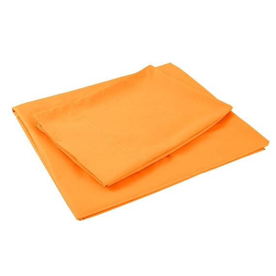 Sfoothome Queen-Size-Bettwäsche-Set – Hotel-Luxus-Bettwäsche-Set mit Bettbezug, extra tiefe Tasche, 1800er-Serie, knitter- und lichtbeständig, Bettlaken und Kissenbezug-Set (Queen, Orange)