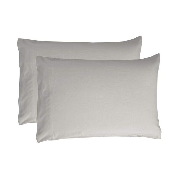 Sfoothome Bettlaken-Set mit 4 Klammern, Tiefe Taschen, 2 extra Kissenbezüge, knitterfrei, fleckenabweisend, 6-teilig Full Light Gray-4 Pieces