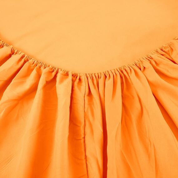 Sfoothome Queen-Size-Bettwäsche-Set – Hotel-Luxus-Bettwäsche-Set mit Bettbezug, extra tiefe Tasche, 1800er-Serie, knitter- und lichtbeständig, Bettlaken und Kissenbezug-Set (Queen, Orange)