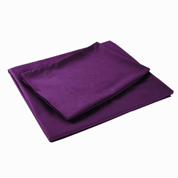Sfoothome Bettwäsche-Set Bettbezug, luxuriös, 4-teilig, extra tiefe Taschen, 1800er-Serie, knitter- und lichtbeständig, Violett