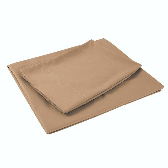 Sfoothome Bettwäsche-Set für Queen-Size-Betten, Mokka-Hotel, 4-teilig, extra tiefe Taschen, 1800er-Serie, Bettwäsche-Set, knitter- und lichtbeständig, Bettlaken und Kissenbezug (Queensize, Mokka)