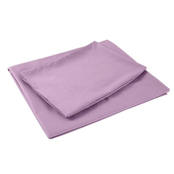 Sfoothome Lavendel-Bettwäsche-Set 160x200, 4-teilig, extra tiefe Taschen, 1800er-Serie, knitter- und lichtbeständig, Bettlaken und Kissenbezug (voll, lavendelfarben)