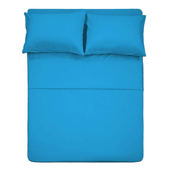 Bettwäsche-Set mit klassischem Muster, Tiefe Taschen, sehr weich und atmungsaktiv Modern Queen Dunkles Türkis