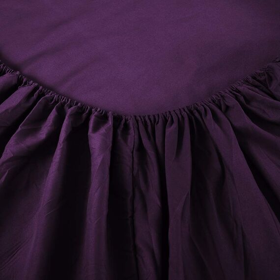Sfoothome Bettwäsche-Set Bettbezug, luxuriös, 4-teilig, extra tiefe Taschen, 1800er-Serie, knitter- und lichtbeständig, Violett