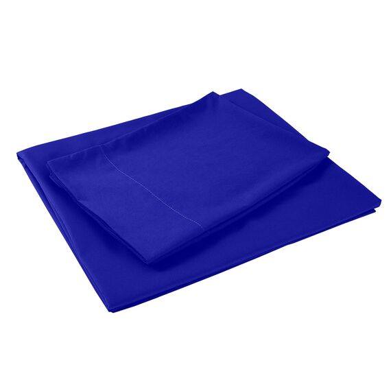 Sfoothome Bettwäsche-Set für Queensize-Betten, 4-teilig, extra tiefe Tasche, 1800er-Serie, knitter- und lichtbeständig, Bettbezug, Bettlaken und Kissenbezug (Queensize, 160x200, Königsblau)