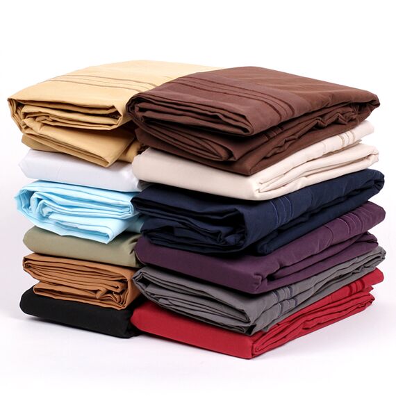 My Sweet Home 1500 Fadenzahl 4 Spannbettlaken, ägyptische Qualität Set Deep Pocket – alle Größe, 12 Farben, grau, Standard Pillowcase