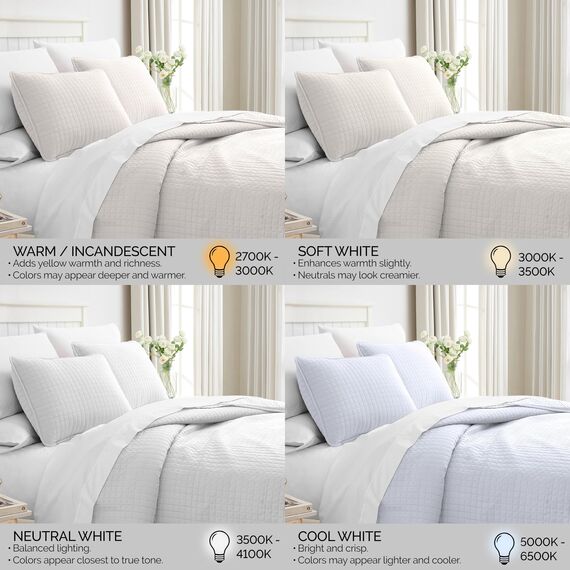 Southshore Fine Linens Vilano Springs Bettwäsche-Set Twin/Twin XL Bright White
