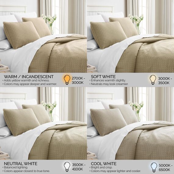 Vilano Springs, Premium-Qualität, weich, knitterfrei, farbecht und schmutzabweisend, Easy Case, übergroßes Bettbezug-Set mit 1 Steppdecke und 1 Kissenbezug, Twin-XL, Taupe