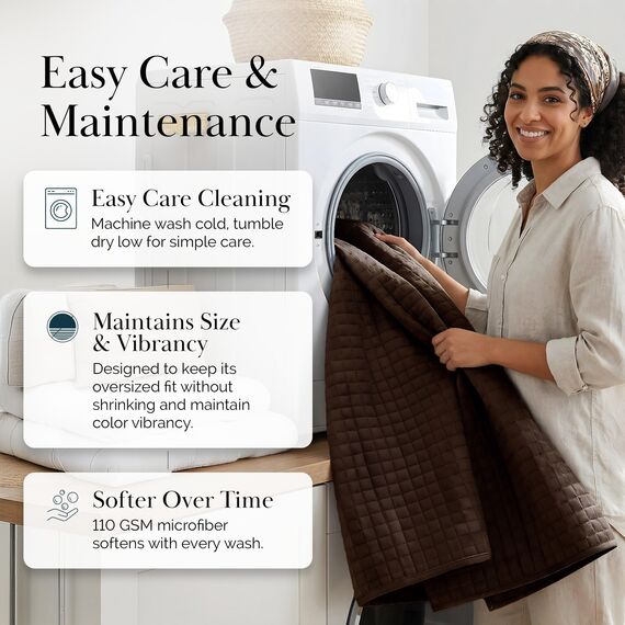 Southshore Fine Living, Inc. Bettwäsche-Set für Doppelbetten, bequeme Mikrofaser-Decke, Queen-Size-Tagesdecke, flecken- und tierhaarbeständige Bettwäsche, volle Größe mit 2 Kissenbezügen