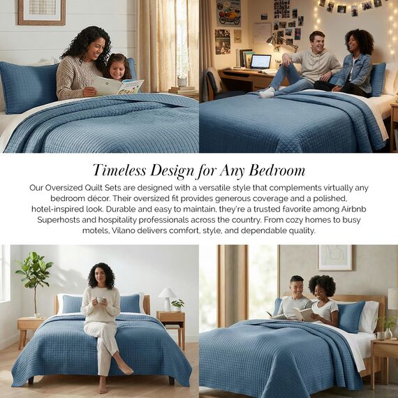 Southshore Fine Living, Inc. Bettwäsche-Set für Doppelbett, weiche Mikrofaser, flecken- und tierhaarbeständige Bettwäsche, XL-Doppeldecke mit Kissenbezug, Koronettblau