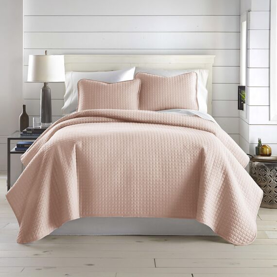 Southshore Fine Living, Inc. Bettwäsche-Set für Doppelbetten, volle Größe mit 2 passenden Kissenbezügen, leichter Bettbezug, pflegeleicht, maschinenwaschbar, Queen-Size-Größe, Tagesdecke, Rouge