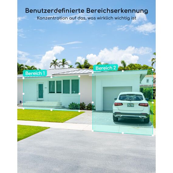 COOAU 2K WiFi6 Überwachungskamera Aussen | Innen Akku WLAN Kabellos Wiederaufladbare IP Kamera mit PIR-Bewegungserkennung, Lange Zeit Standby mit Nachtsicht in Farbe und 2 Wege Audio, IP65