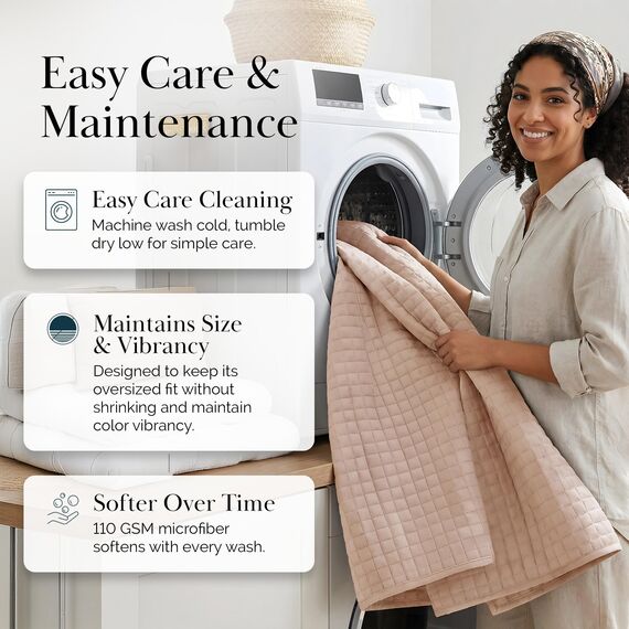 Southshore Fine Living, Inc. Bettwäsche-Set für Doppelbetten, volle Größe mit 2 passenden Kissenbezügen, leichter Bettbezug, pflegeleicht, maschinenwaschbar, Queen-Size-Größe, Tagesdecke, Rouge