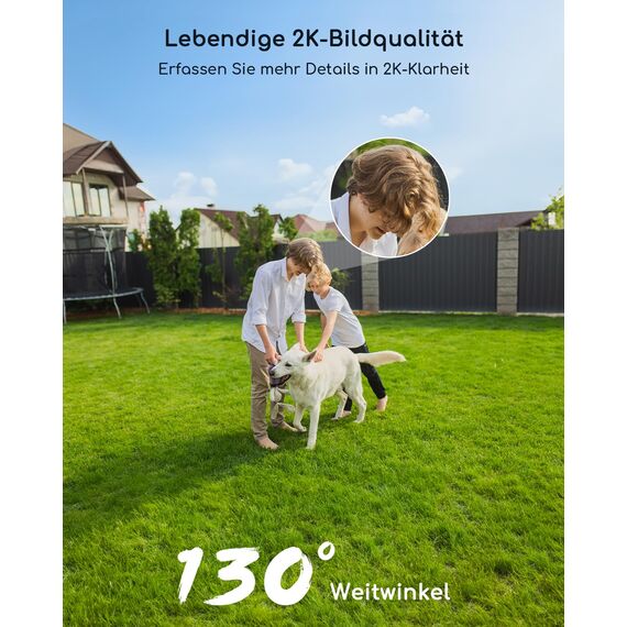 COOAU 2K WiFi6 Überwachungskamera Aussen | Innen Akku WLAN Kabellos Wiederaufladbare IP Kamera mit PIR-Bewegungserkennung, Lange Zeit Standby mit Nachtsicht in Farbe und 2 Wege Audio, IP65